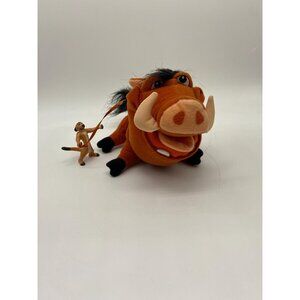 2002 Hasbro Disney The Lion King Timon and Pumbaa Plush: Collectible Toy